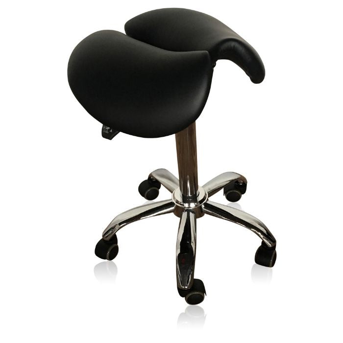 Saddle Style Split Seat Ergonomic Saddle Chair or Stool | Sit Healthier