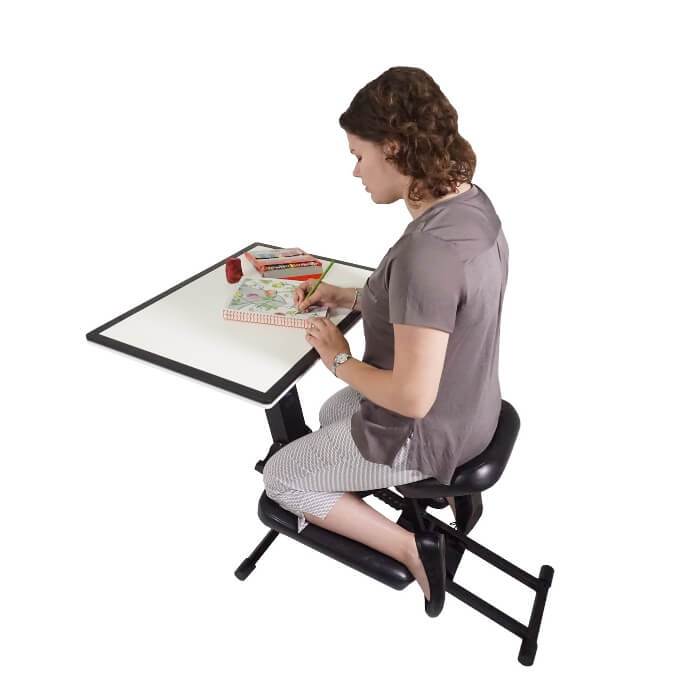 All-in-One Versatile Ergonomic Adjustable Kneeling Chair with Desk |SitHealthier