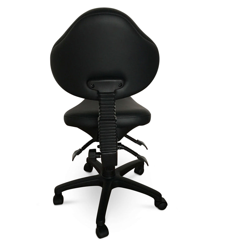 Ergonomic Saddle Stool with Adjustable Backrest | Sit Healthier