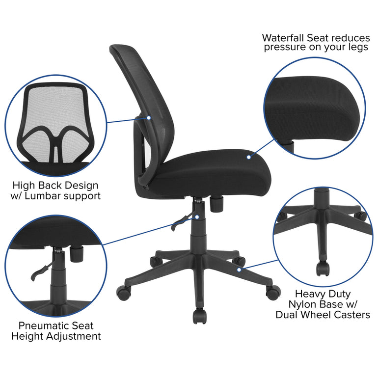 High Back Black Mesh Office Chair | Sit Healthier