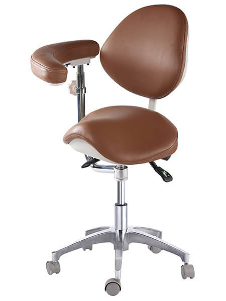 Saddle Style Seat Dental Assistant Stool with Swing Arm |SitHealthier 