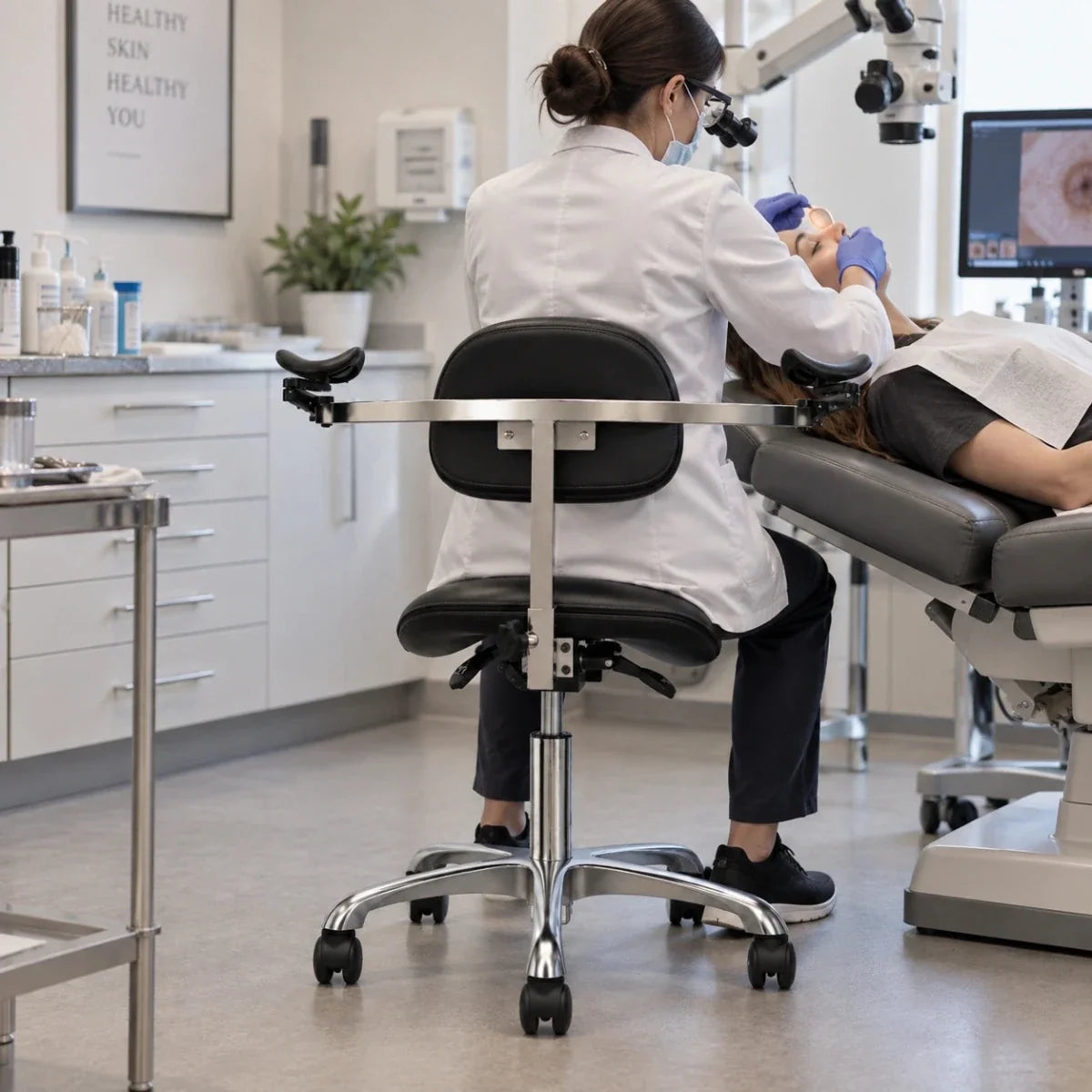 Why a Saddle chair suits dental work