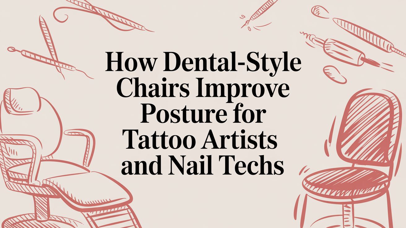 How Dental-Style Chairs Improve Posture for Tattoo Artists and Nail Techs - Sit Healthier