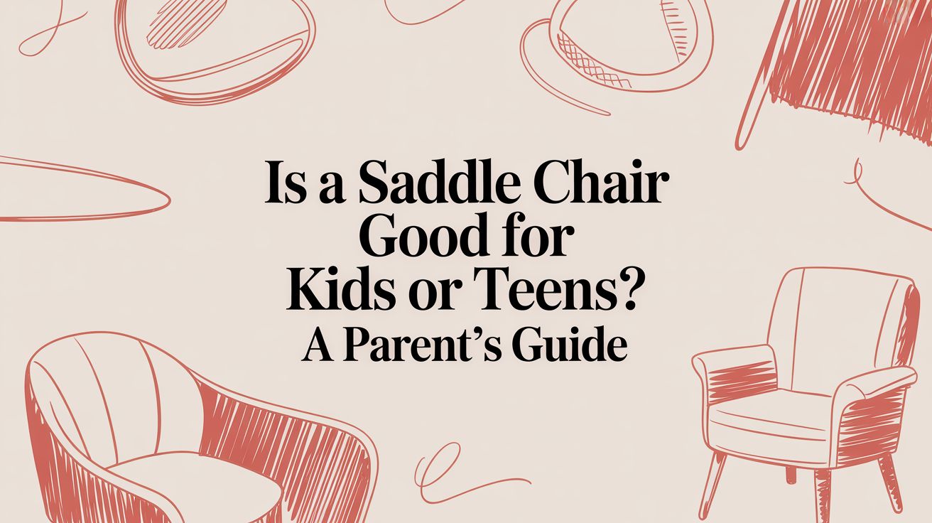 Is a Saddle Chair Good for Kids or Teens? A Parent's Guide - Sit Healthier