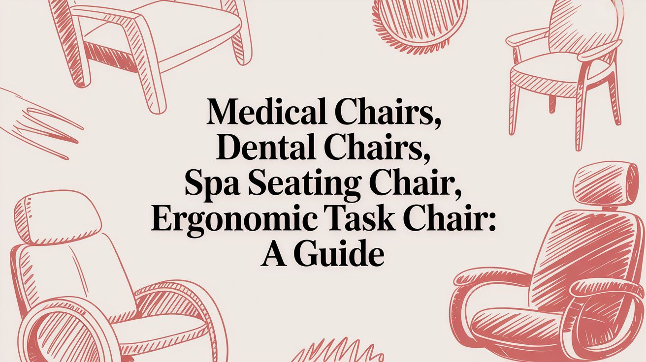 Medical Chairs, Dental Chairs, and Ergonomic Seating: A Professional's Guide