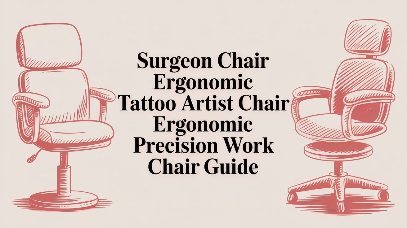 Precision & Comfort: The Surgeon Chair Built for Artists Who Never Miss a Detail - Sit Healthier