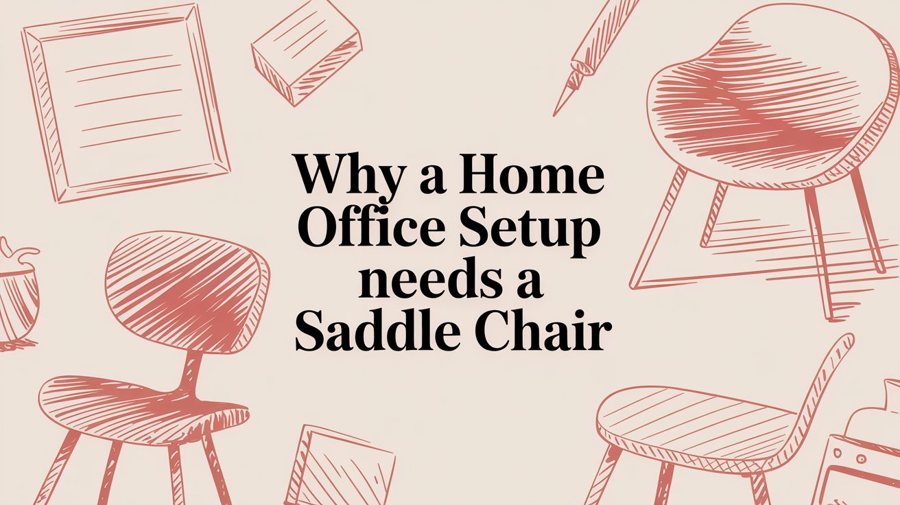 Why a Home Office Setup Needs a Saddle Chair - Sit Healthier
