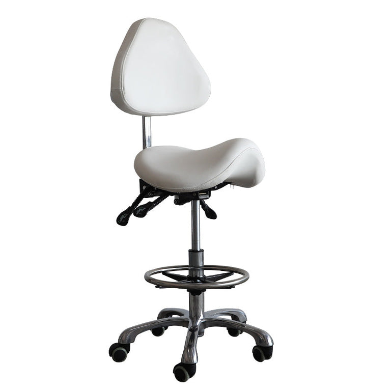 Ergonomic Comfortable Saddle Style Chair With Footrest & Backrest Chair | Sit Helathier 