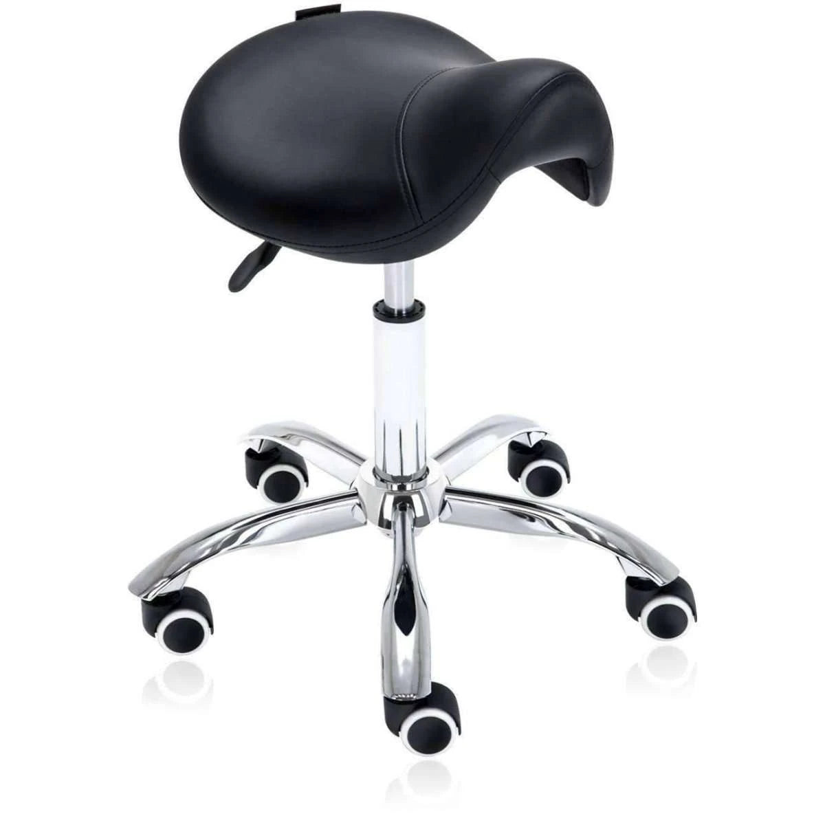 Hydraulic Saddle Rolling Ergonomic Medical Stool - Sit Healthier