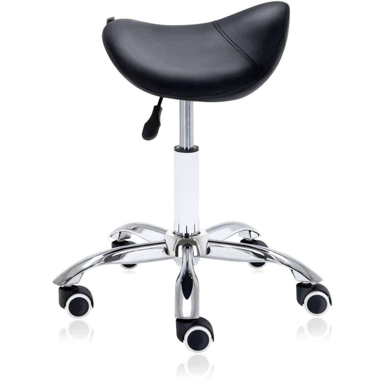 Hydraulic Saddle Rolling Ergonomic Medical Stool - Sit Healthier