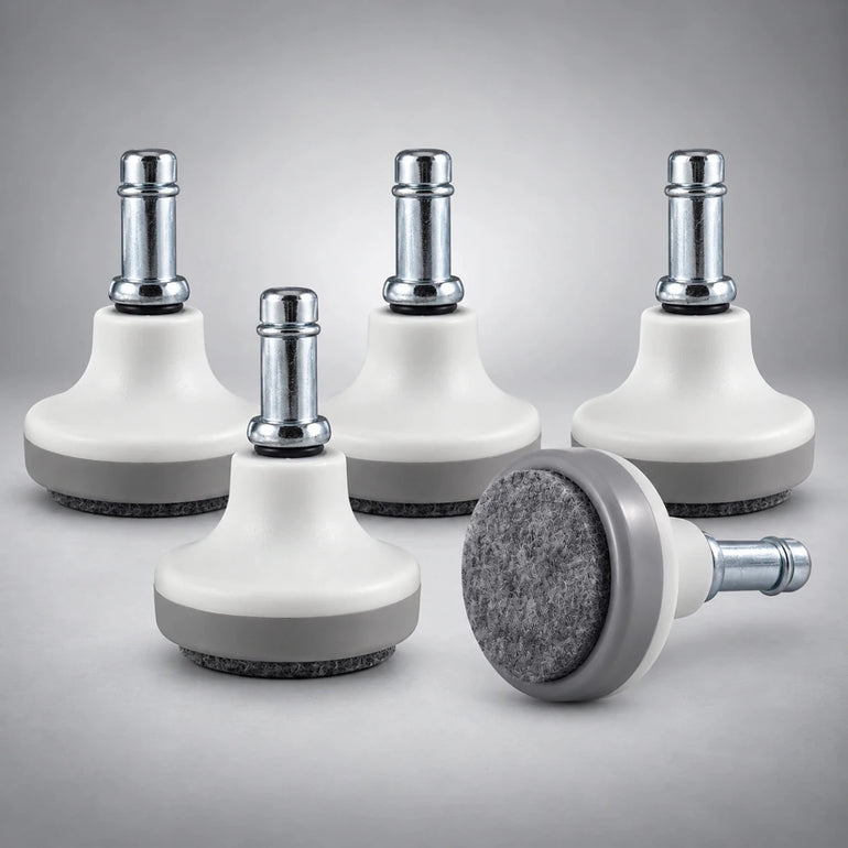 1.61" (41mm) Glides Without Pad – Set of 5 for Floor Protection - Sit Healthier