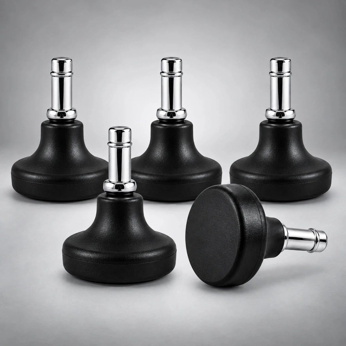 1.61" (41mm) Glides Without Pad – Set of 5 for Floor Protection - Sit Healthier