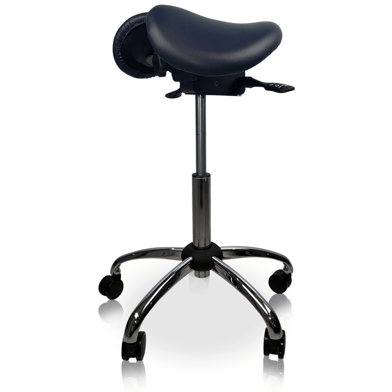 USA Patent Twin Adjustable Saddle Stool Tilt-Able Seat | Sit Healthier