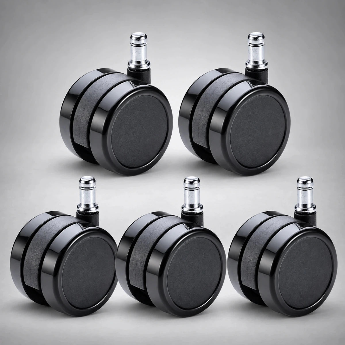3" Soft Dual Wheel Casters - Set of 5 | SitHealthier - Sit Healthier