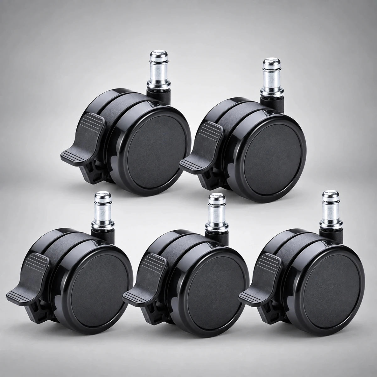3" Soft Lockable Wheel Casters - Set of 5 | SitHealthier - Sit Healthier