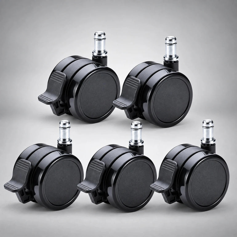 3" Soft Lockable Wheel Casters - Set of 5 | SitHealthier - Sit Healthier
