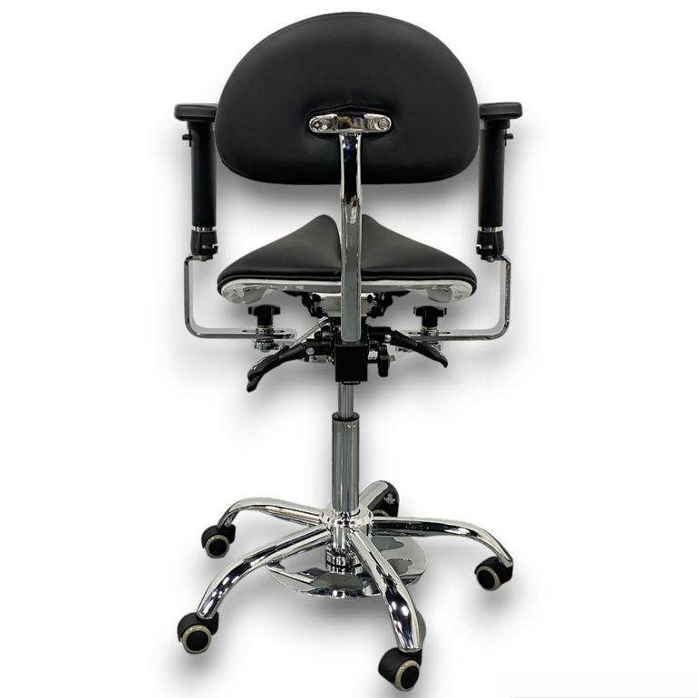 ErgoFlex ComfortPro Split Saddle Chair with Fot Activate Height Controller | Sit Healthier