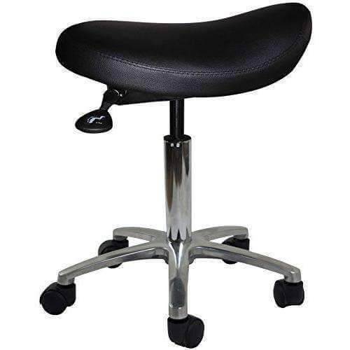 Adjustable Saddle Stool Chair with Forward Tilting Seat | SitHealthier