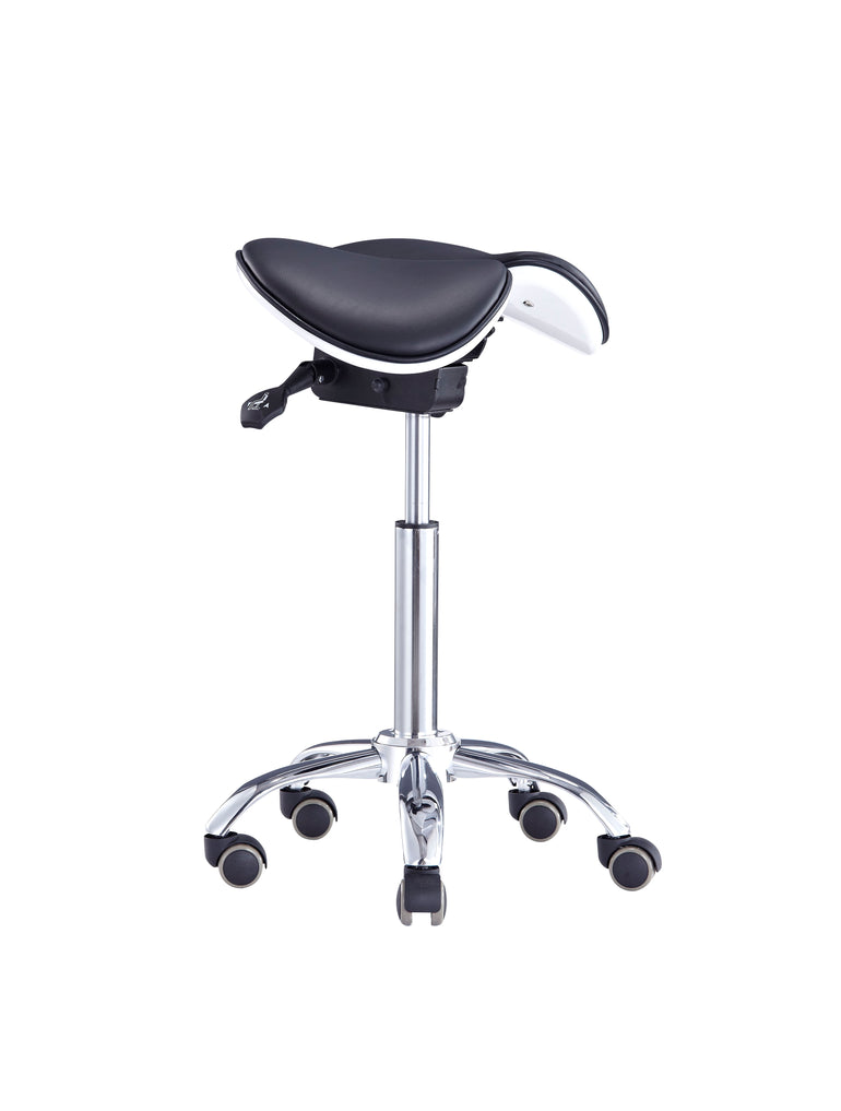 ErgoFlex ComfortPro Split Saddle Chair with Fot Activate Height Controller | Sit Healthier