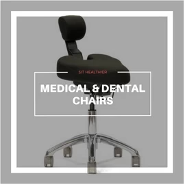 Sit Healthier Ergonomic Surgeon Chair with Footrest for Precision Surgical and Dental Work