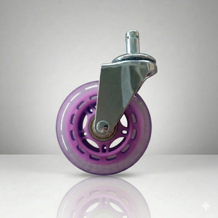 Premium Roller Blade Wheels | 3-inch Inline | Set of 5 - PURPLE-Sit Healthier