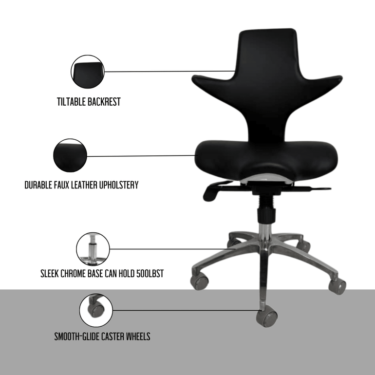 AeroSaddle Pro Surgeon-Style Ergonomic Chair - Sit Healthier