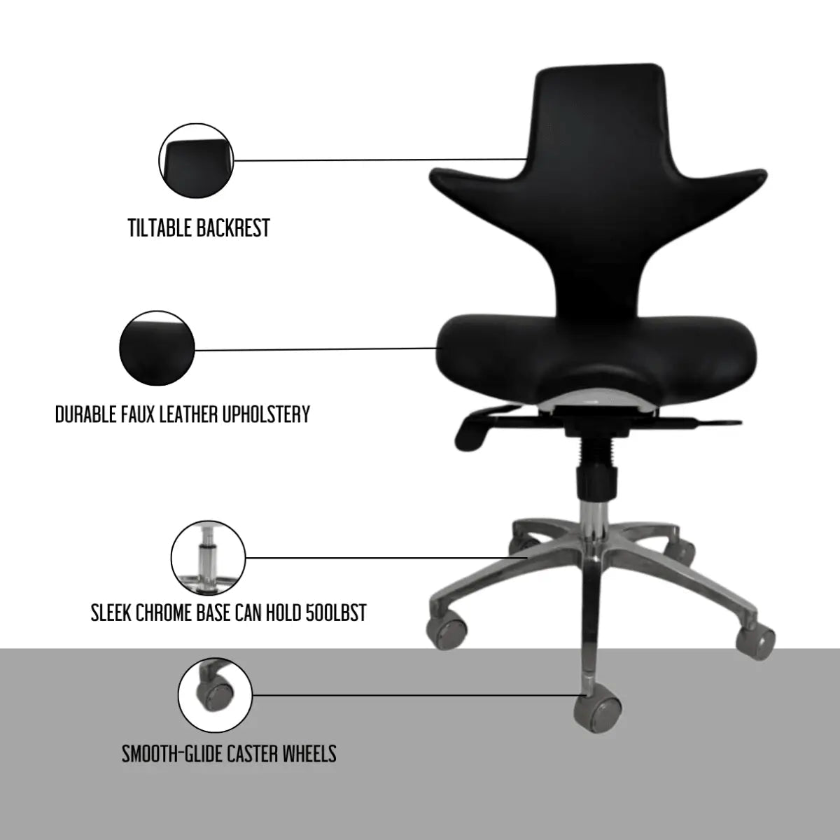 AeroSaddle Pro Surgeon-Style Ergonomic Chair - Sit Healthier