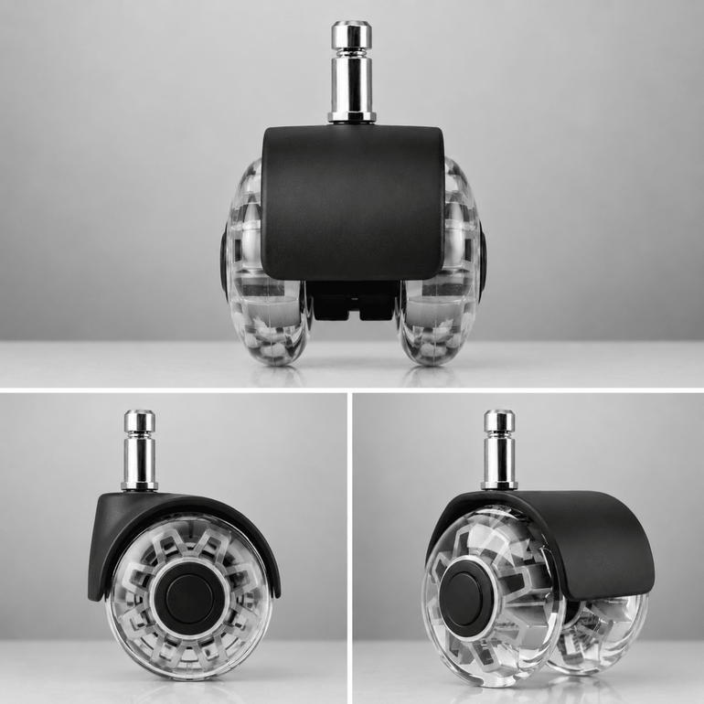 Dual Inline Wheels for Sit Healthier Chairs and Stools - Sit Healthier