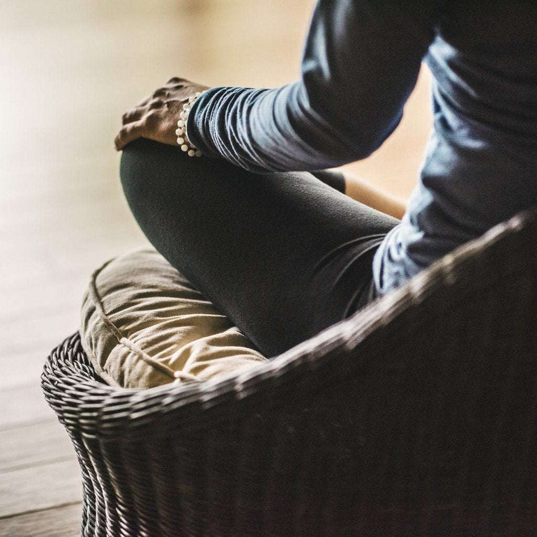 Earth-Friendly Ergonomic Rattan Meditation Chair - Sit Healthier