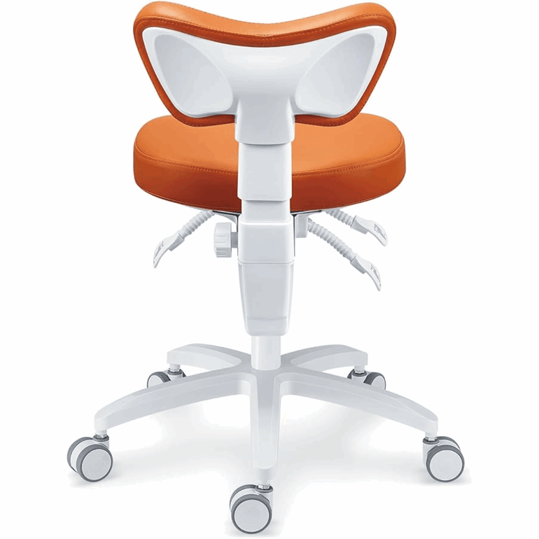 ErgoDent Professional Dental Operator Waterfall-Style Seat Chair - Sit Healthier