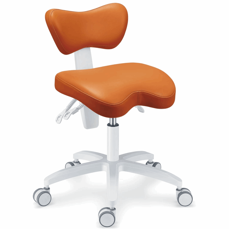 ErgoDent Professional Dental Operator Waterfall-Style Seat Chair - Sit Healthier