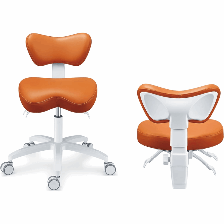 ErgoDent Professional Dental Operator Waterfall-Style Seat Chair - Sit Healthier