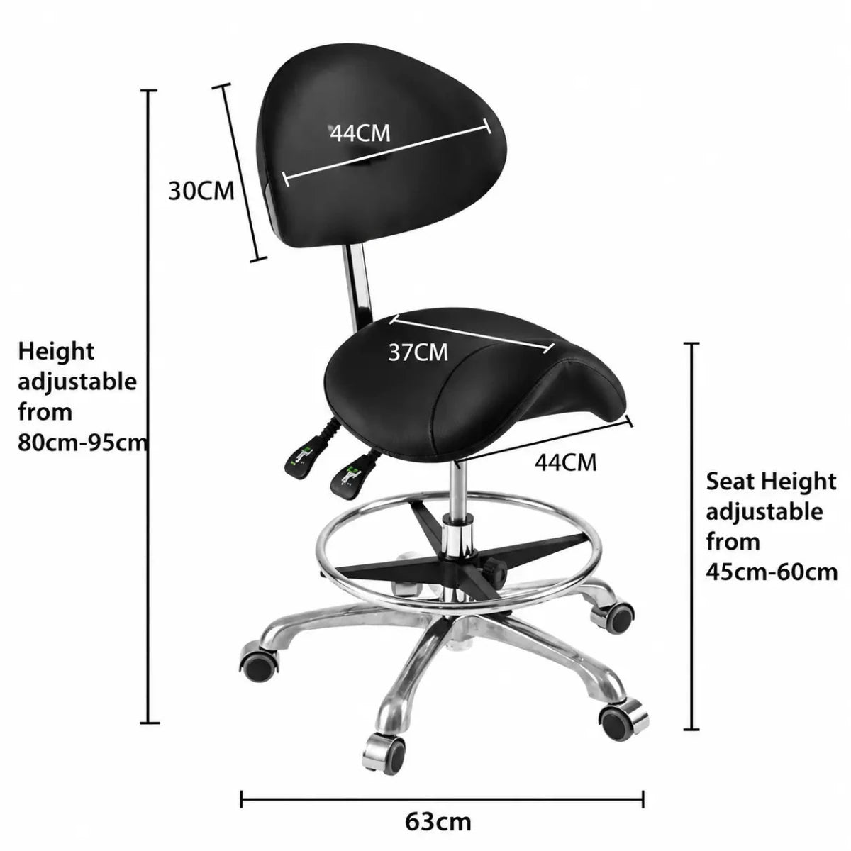 Ergonomic Saddle Seat for Medical & Dental Use - Sit Healthier