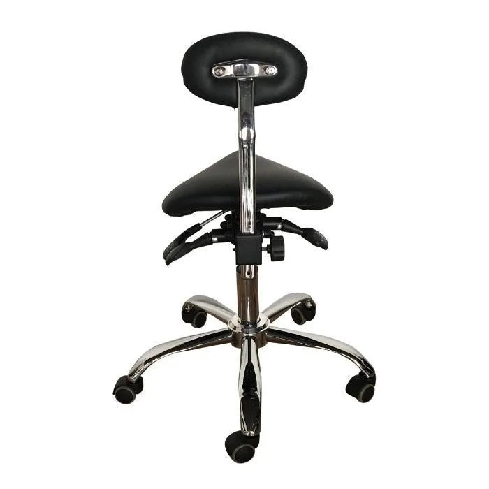 Ergonomic Saddle Stool With Lumbar Support for Better Back - Sit Healthier