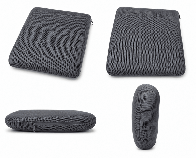 Ergonomic Square Honeycomb Gel Seat Cushion with Breathable Mesh Cover - Sit Healthier