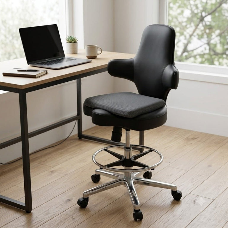Ergonomic Square Honeycomb Gel Seat Cushion with Breathable Mesh Cover - Sit Healthier
