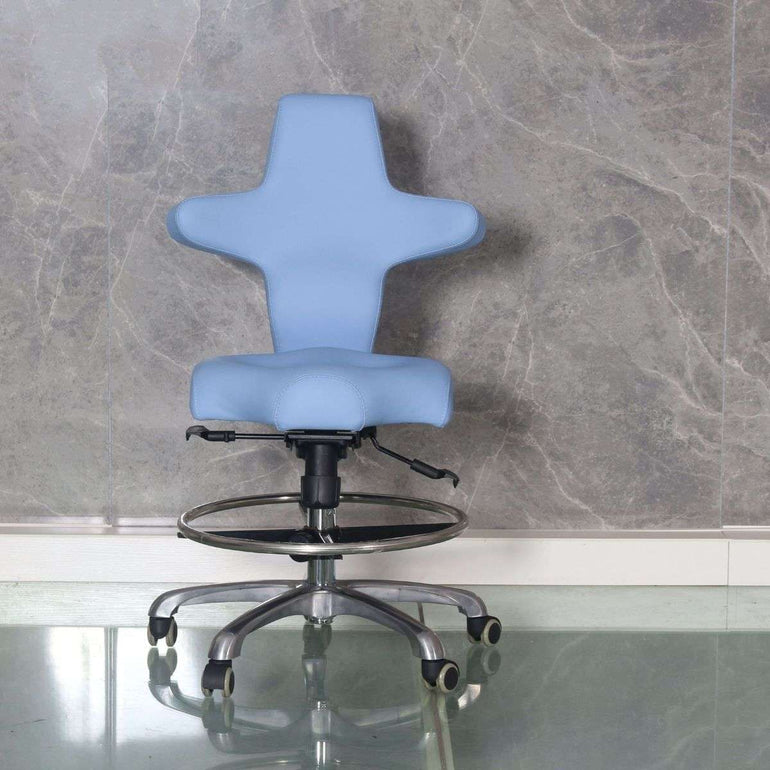 Ergonomic Surgeon Chair with FootRest for Precision Surgical and Dental Work - Sit Healthier
