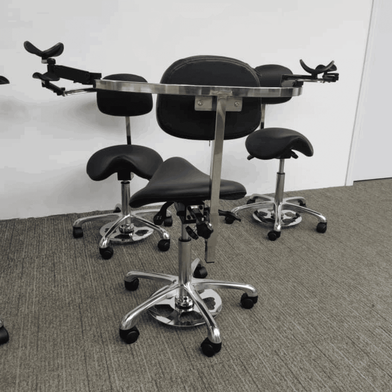 ErgoRest Saddle Shape Chair with Footcontroller for Any Profession - Sit Healthier