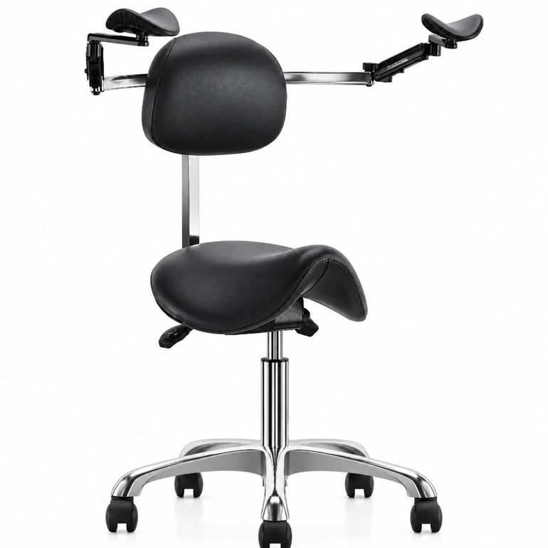 ErgoRest Saddle Shape Chair with Footcontroller for Any Profession - Sit Healthier