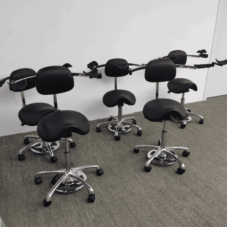 ErgoRest Saddle Shape Chair with Footcontroller for Any Profession - Sit Healthier