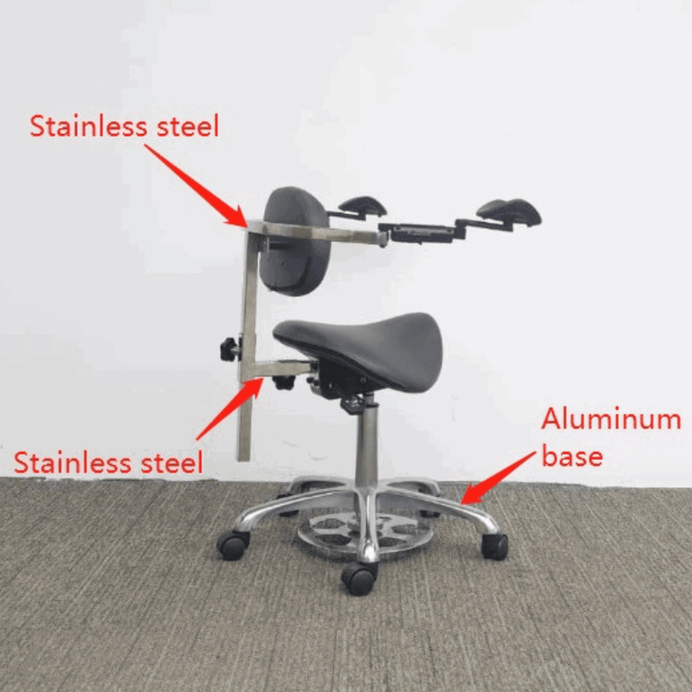 ErgoRest Saddle Shape Chair with Footcontroller for Any Profession - Sit Healthier