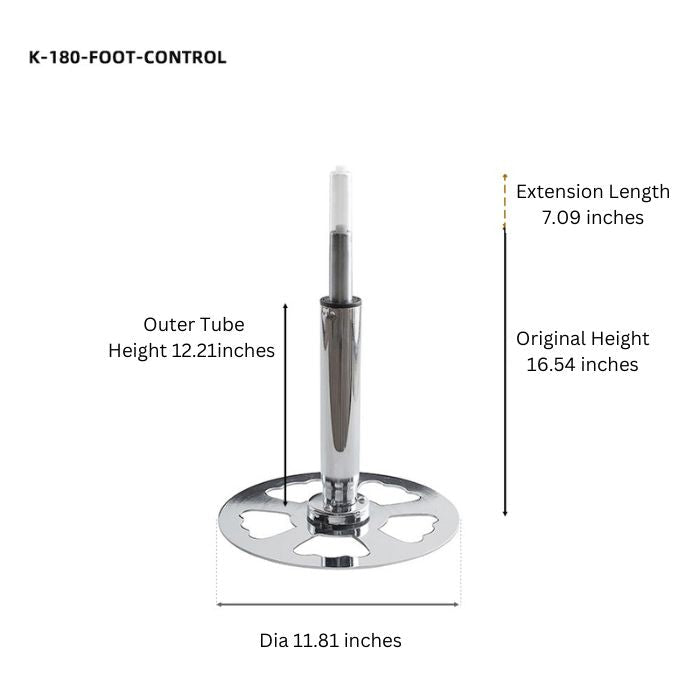 Foot-Activated Height Control System for Chair and Stool Precision - Sit Healthier