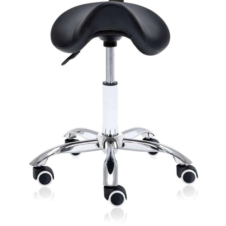 Hydraulic Saddle Rolling Ergonomic Medical Stool - Sit Healthier