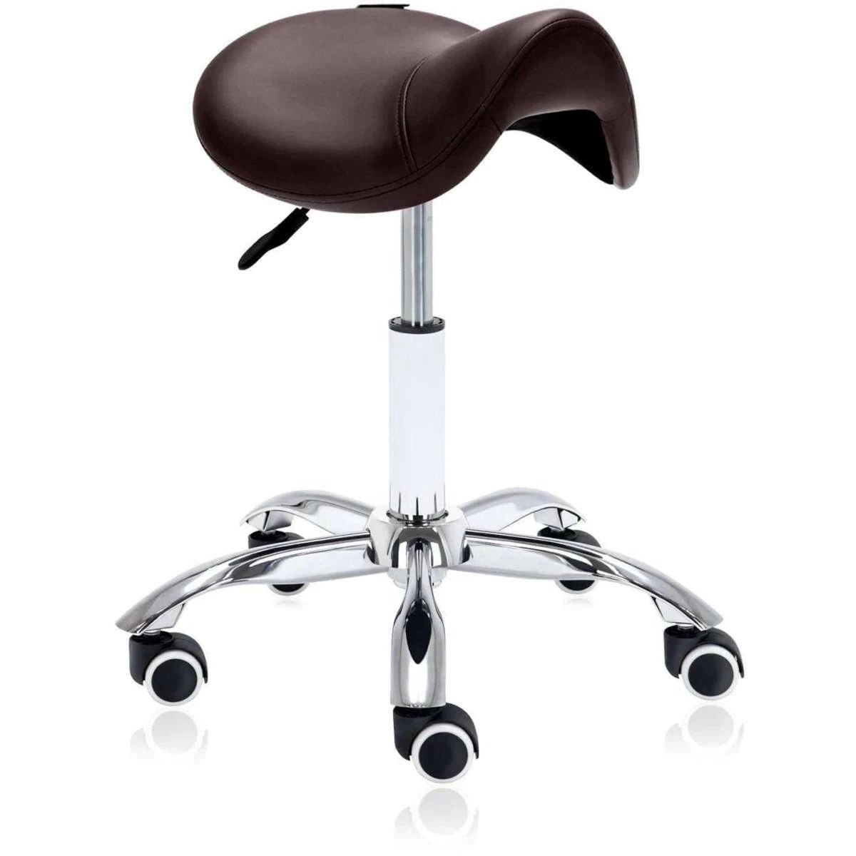 Hydraulic Saddle Rolling Ergonomic Medical Stool - Sit Healthier