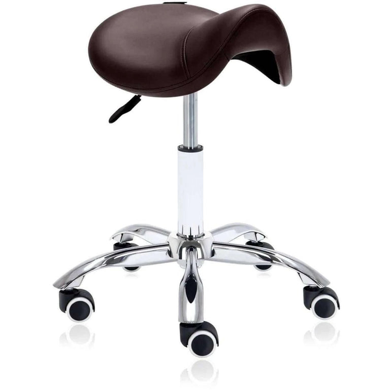 Hydraulic Saddle Rolling Ergonomic Medical Stool - Sit Healthier