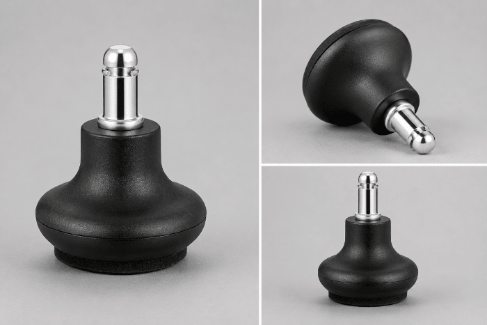 Non-Padded Bell Glides for Office Chairs and Stools - Sit Healthier