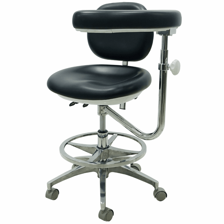 (Open Box) Ergonomic Medical or Dental Operator Chair with Footrest, Backrest and Handrest (SH18617) - Sit Healthier
