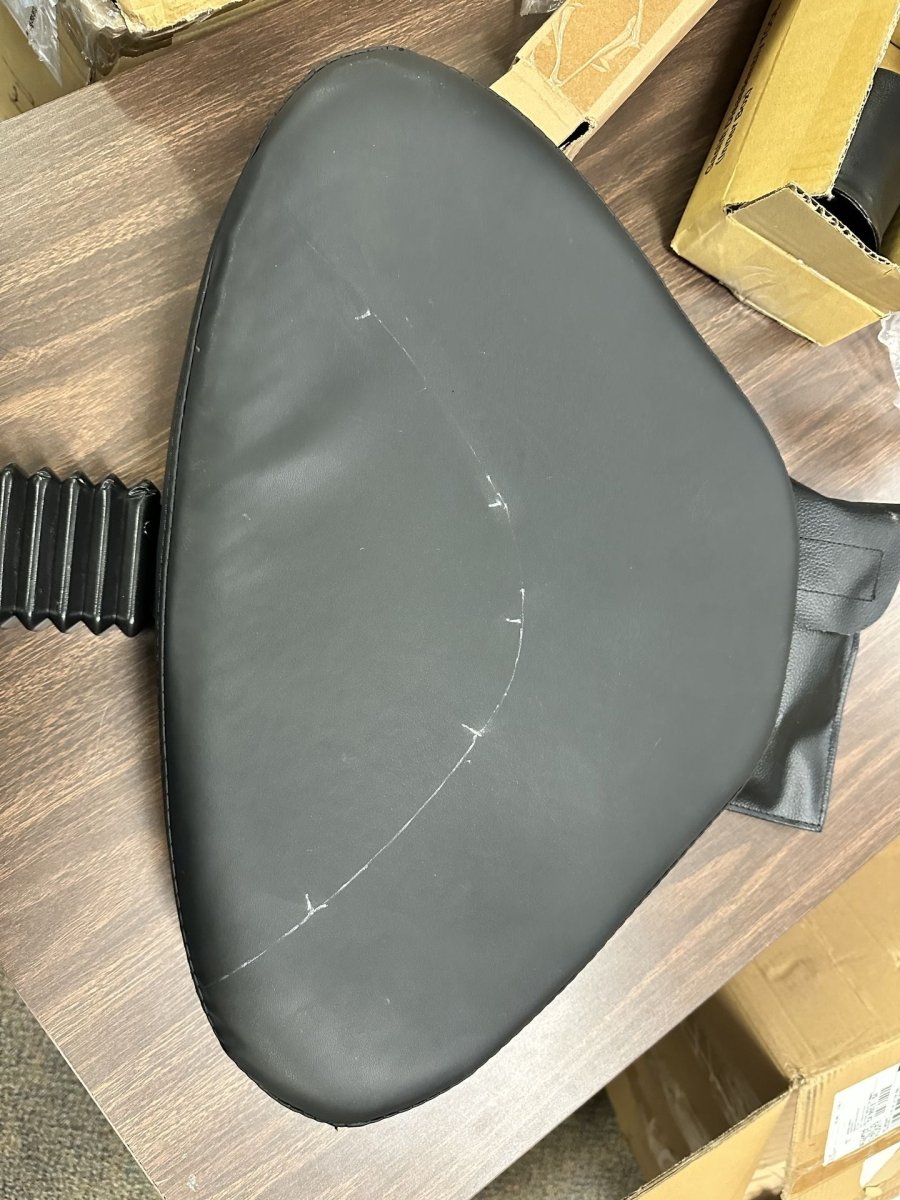 (Open Box) Saddle Shape Stool with Back Support and 500lbs Weight Capacity- SH16849 - Sit Healthier