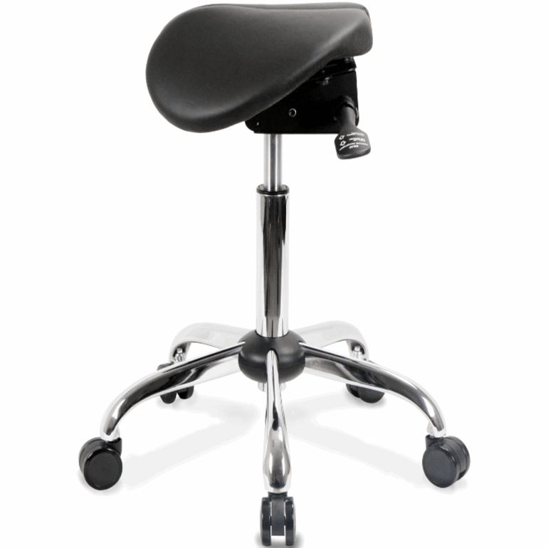 [Open Box] USA Patented Twin Tiltable Saddle Stool with Adjustable Seat Width (SH15332) - Sit Healthier