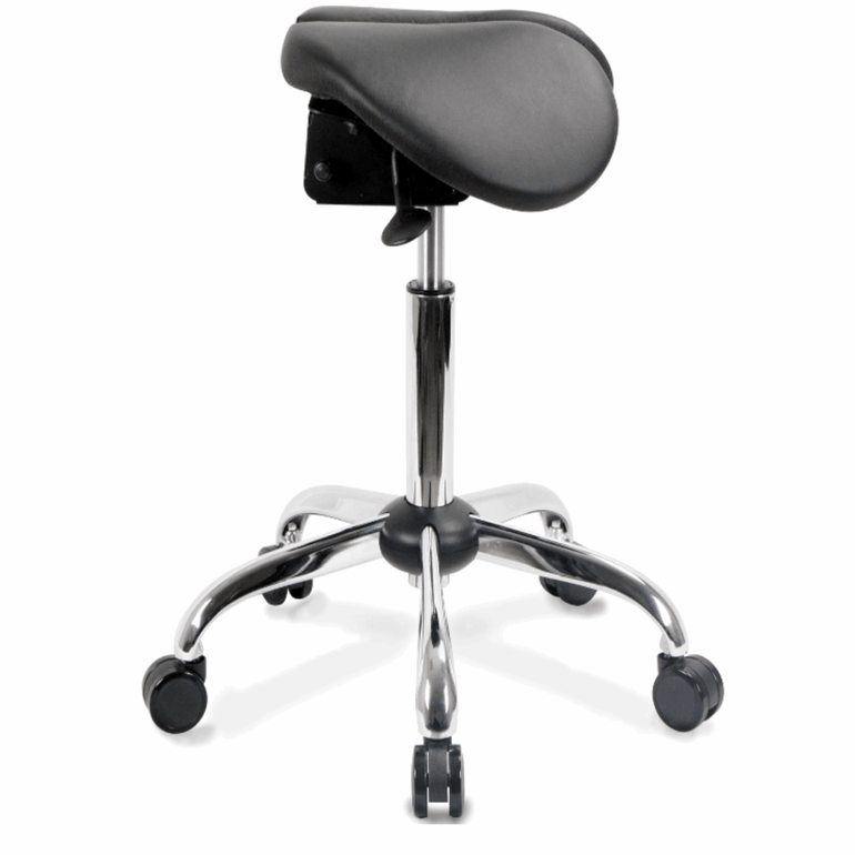 [Open Box] USA Patented Twin Tiltable Saddle Stool with Adjustable Seat Width (SH15332) - Sit Healthier
